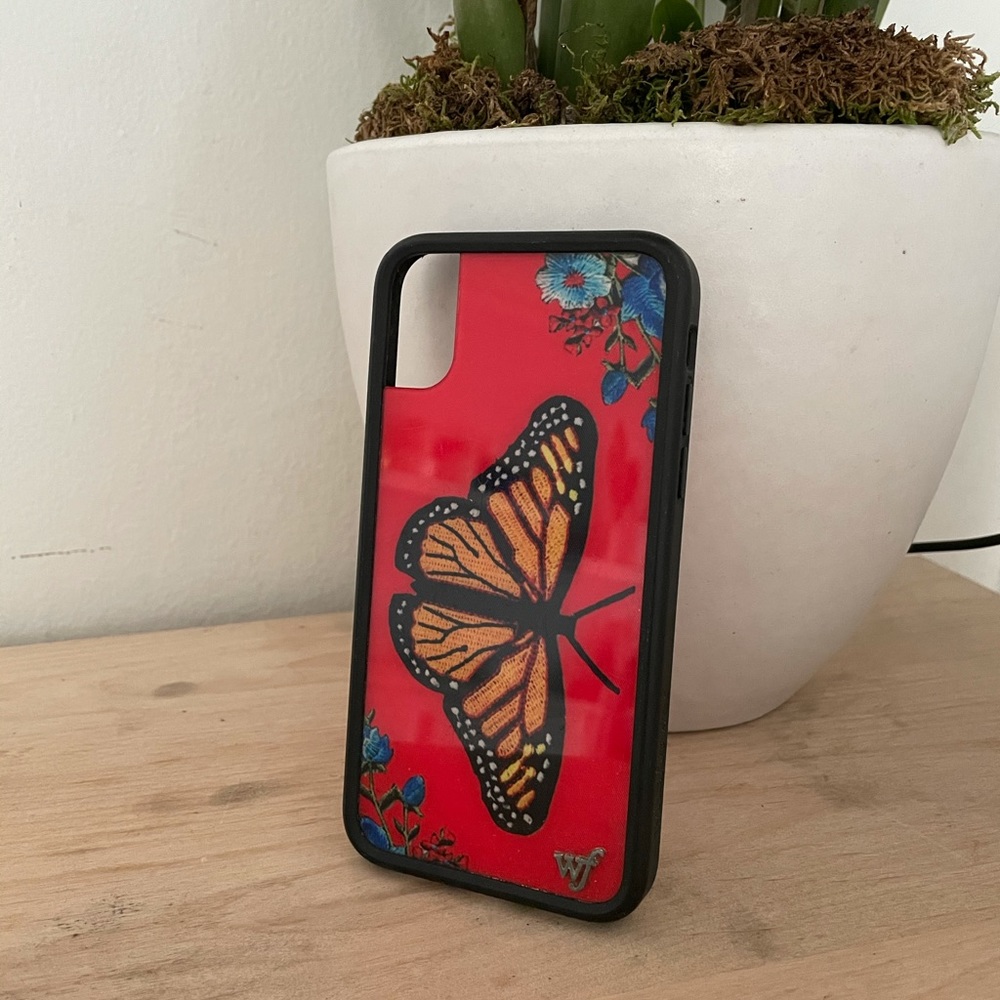 butterfly wildflower iphone xs case 🦋